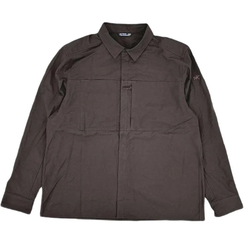 Рубашка мужская с лацканами LEVON Arcteryx, бордовый