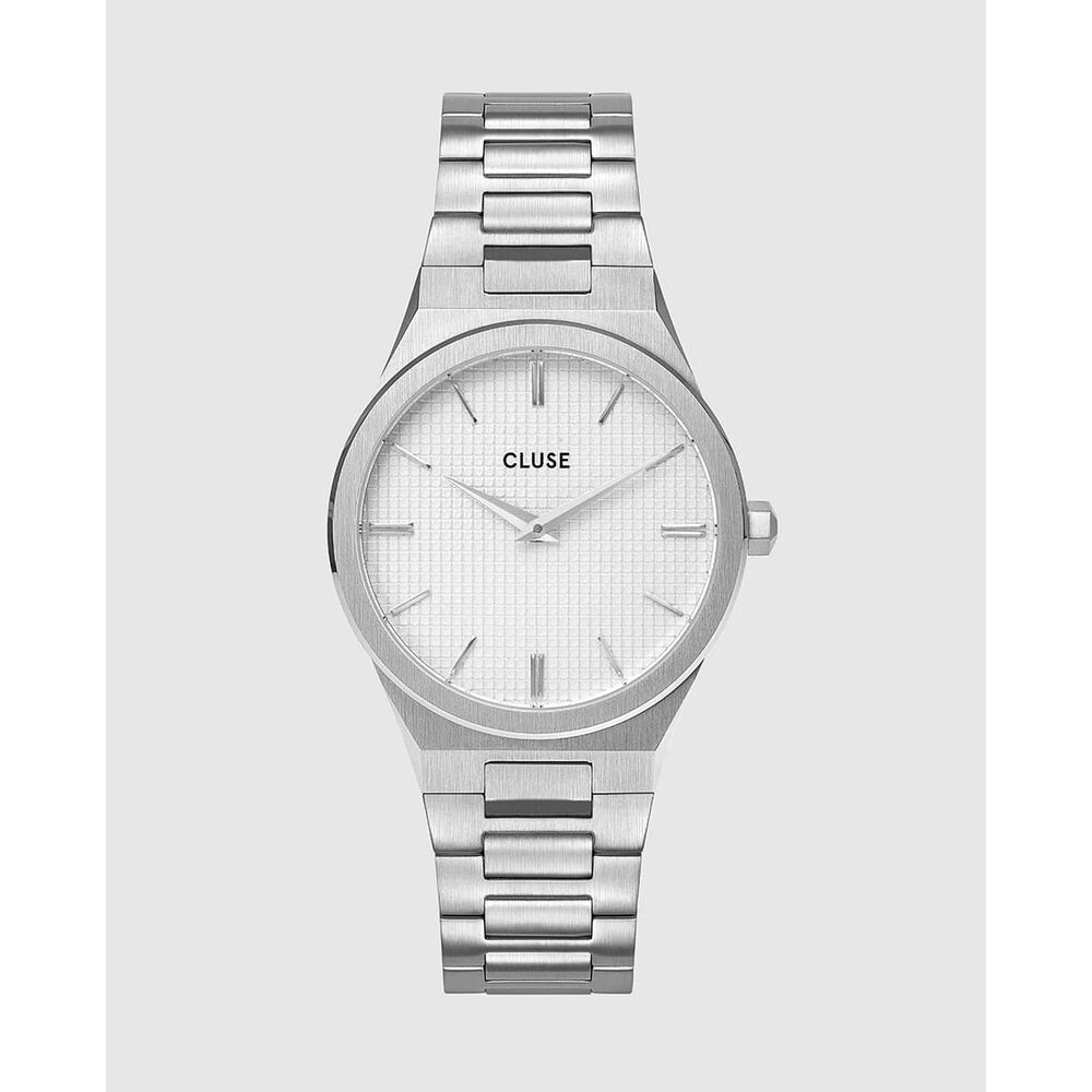 

Серебряные часы из нержавеющей стали Cluse