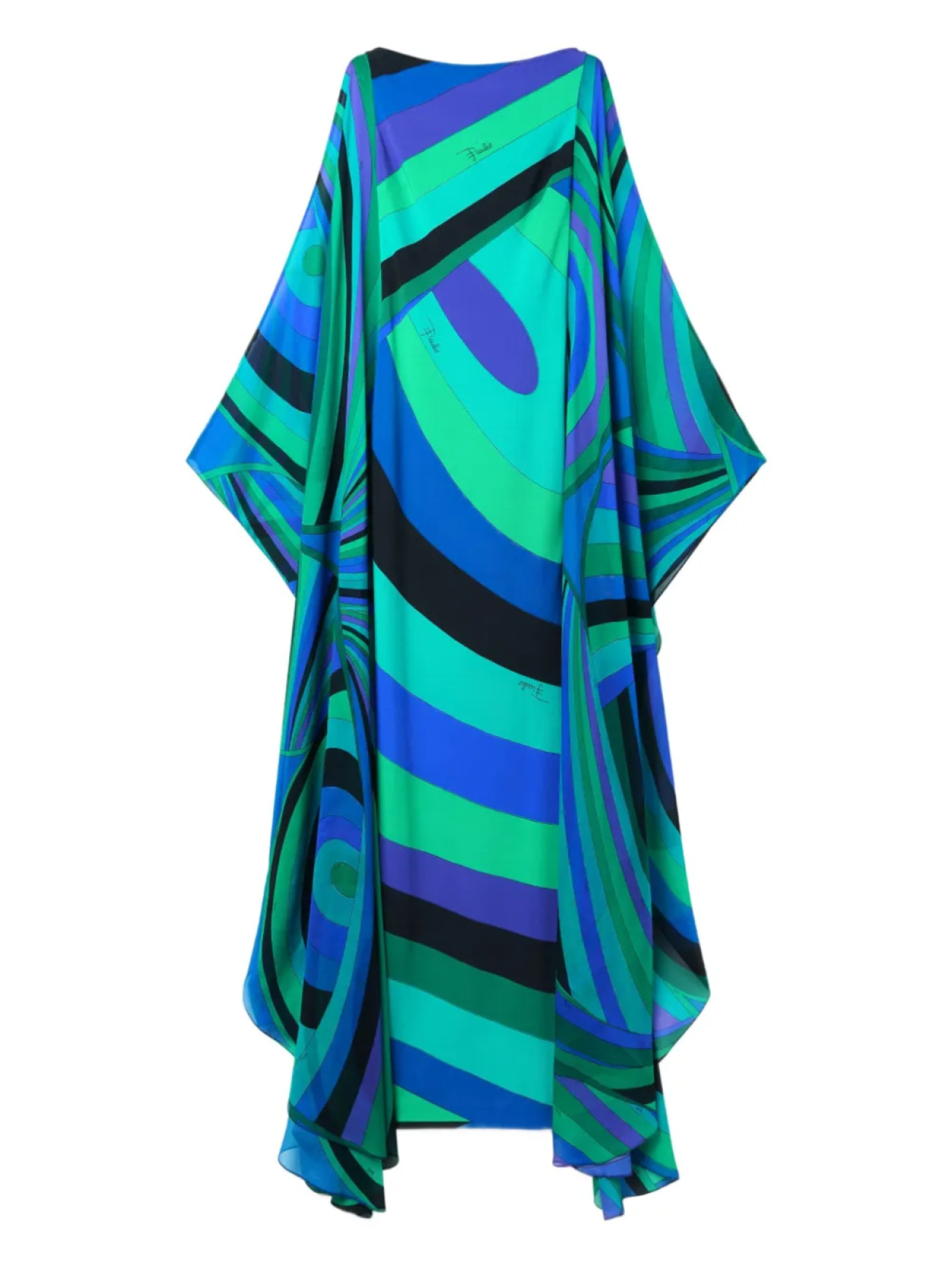 

PUCCI длинное платье с графичным узором, зеленый