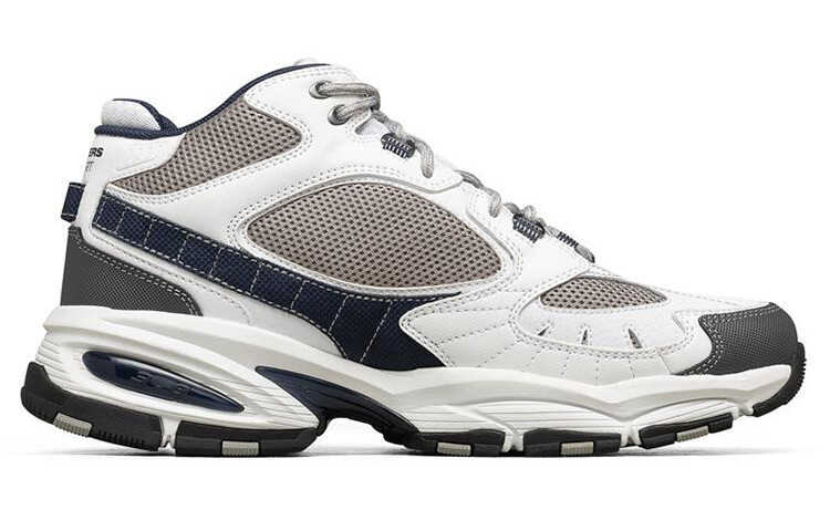 Кроссовки мужские толстые низкие белые/синие/серые/черные Skechers — фото 2