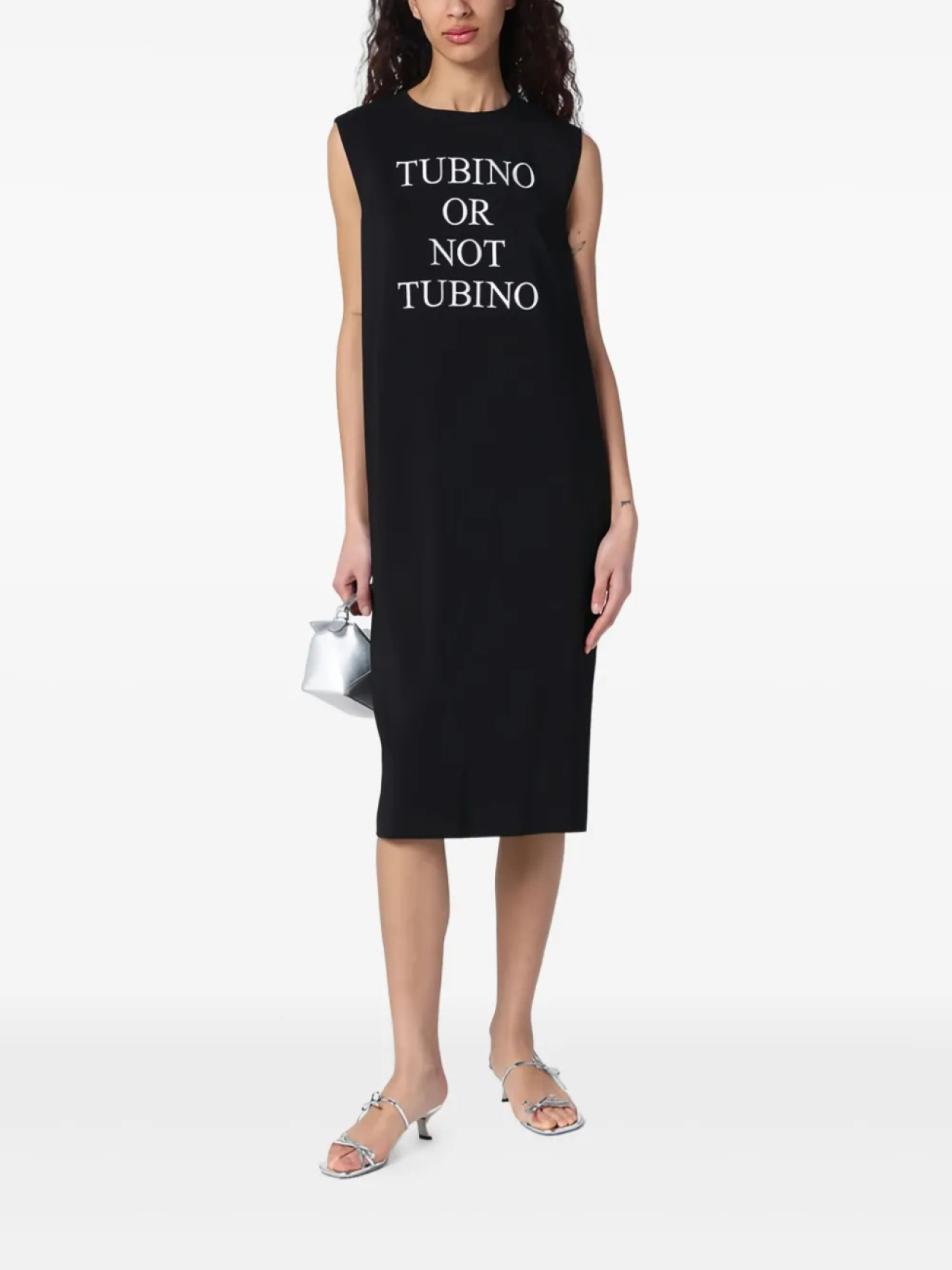 

Moschino платье миди Tubino Or Not Tubino, черный