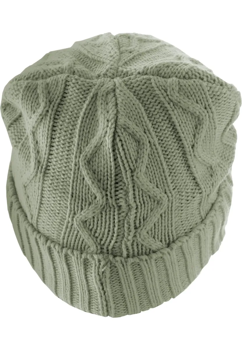 

Шапка MSTRDS "MSTRDS Unisex Beanie Cable Flap" (1 шт.), серый
