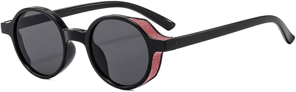 

Солнцезащитные очки UV400 с защитой от ультрафиолета — круглые, с градиентным покрытием, подходят для женщин и мужчин, для бега и занятий спортом на открытом воздухе UYPTK, Black-black.