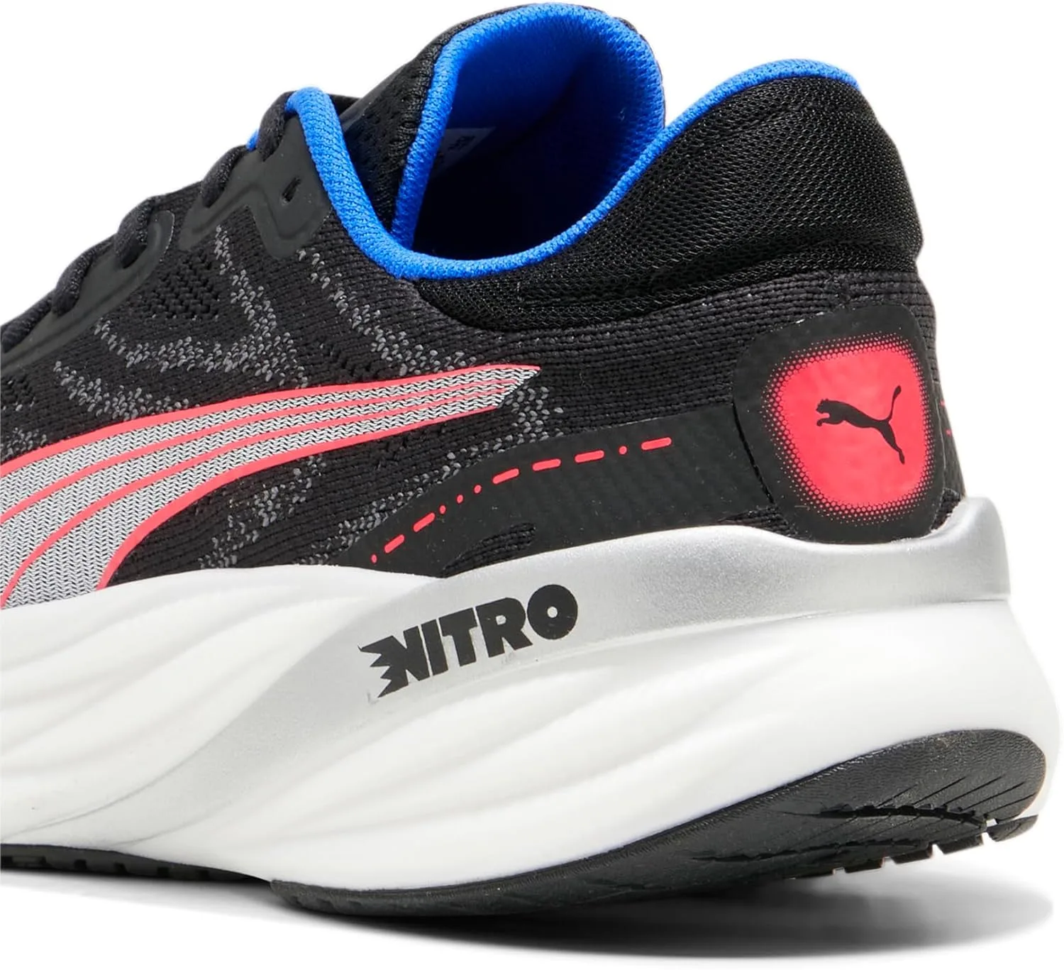 Кроссовки PUMA Unisex Magnify Nitro 2 Laufschuhe, черный/синий — фото 3