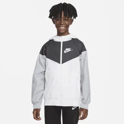 

Куртка Nike Sportswear Windrunner, цвет White/Black/Wolf Grey/White