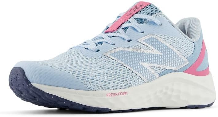 

Кроссовки New Balance Unisex-Child Fresh Foam Arishi V4 с шнуровкой, синий/розовый
