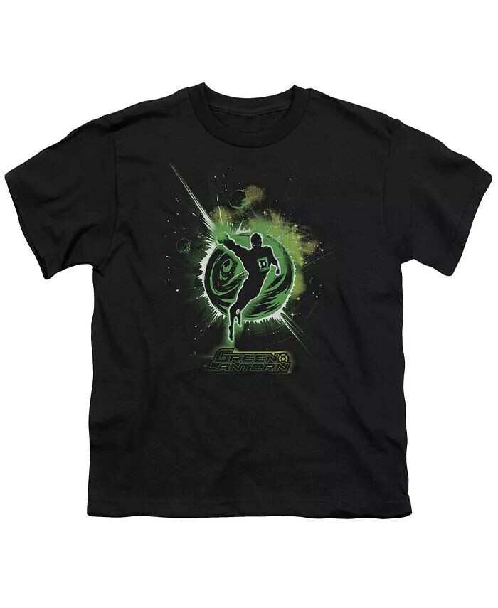 

Футболка с коротким рукавом для мальчиков Shadow Lantern для подростков Green Lantern, черный