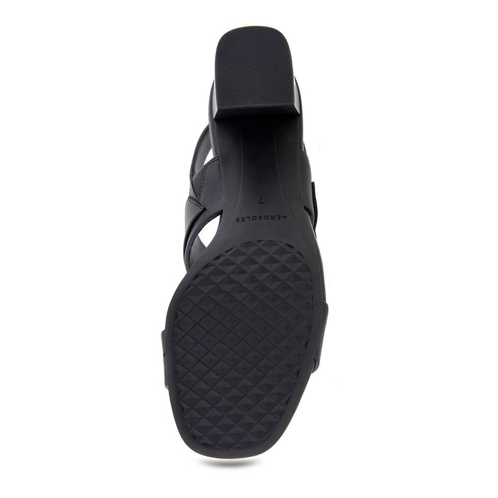 Женские модельные босоножки на каблуке Aerosoles Ellazia, цвет Black Pu — фото 3