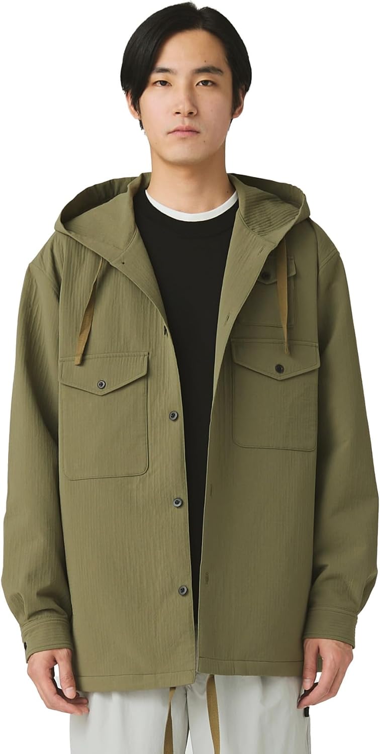 

Футболка с капюшоном Snow Peak SH-25AU006 Easy Cloth с длинным рукавом, мужская и женская, зеленый