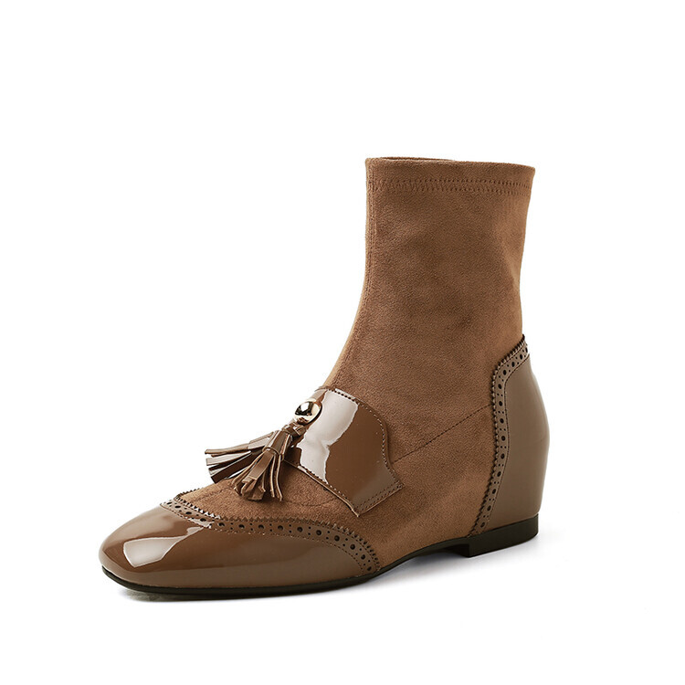 

Ботильоны женские Qiaoliner, коричневый