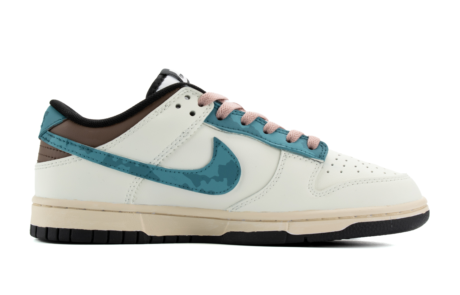 

Кроссовки Nike Dunk Skateboarding Shoes Unisex Low-top Beige/blue/brown, белый