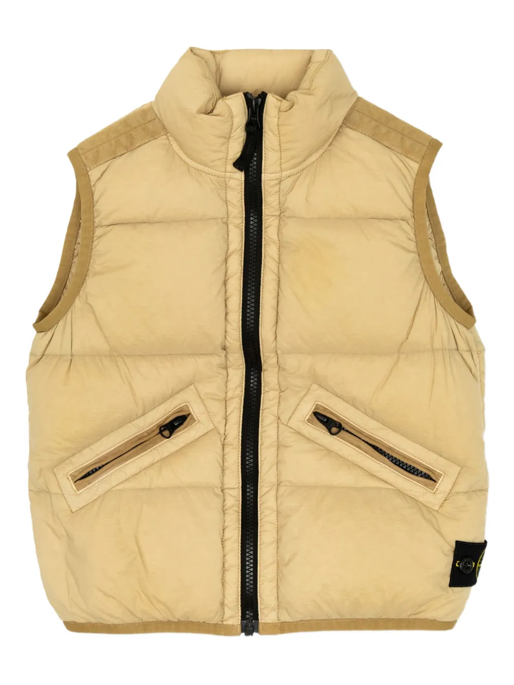 

Жилет с нашивкой Compass Stone Island Junior, желтый