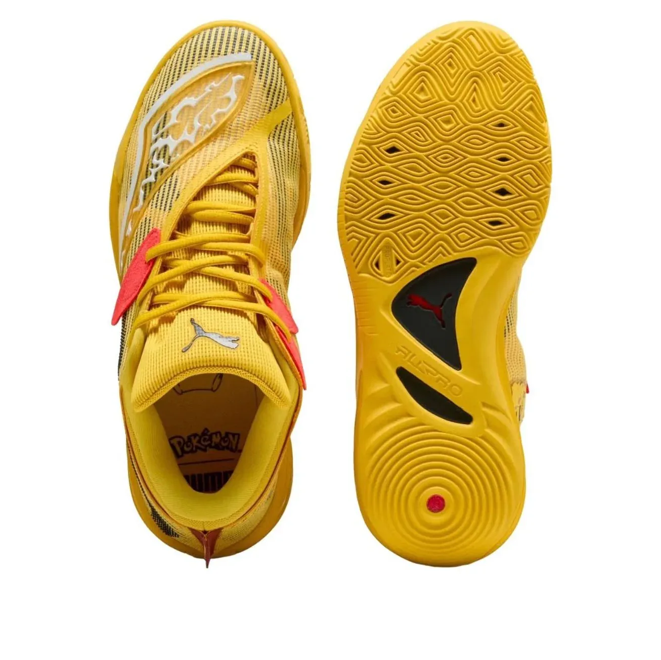 Кроссовки PUMA All-Pro Nitro 'Pikachu', желтый — фото 4
