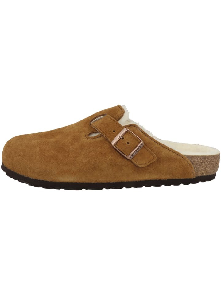 

Сабо Birkenstock Boston Lammfell Veloursleder normal, коричневый