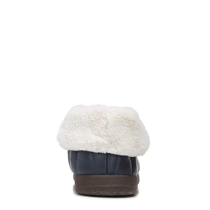 Женские тапочки Vionic Gabrie Puffy Arch Supporting Slip, синие, с искусственным мехом, JOBB1596 — фото 3