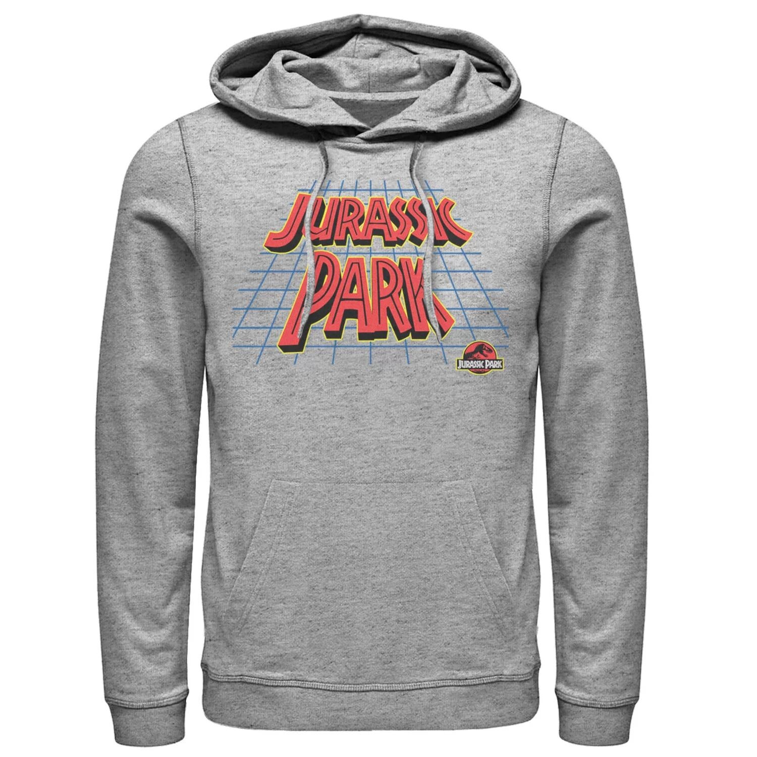 

Мужская толстовка с логотипом в стиле ретро и наклонной сеткой Jurassic Park