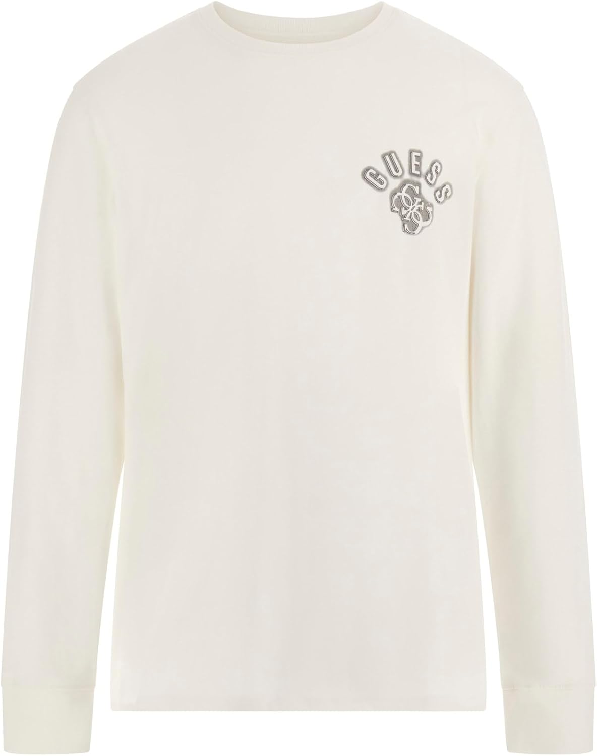 

Мужская футболка Guess Eco с длинным рукавом и неоновым логотипом, Salt White Multi