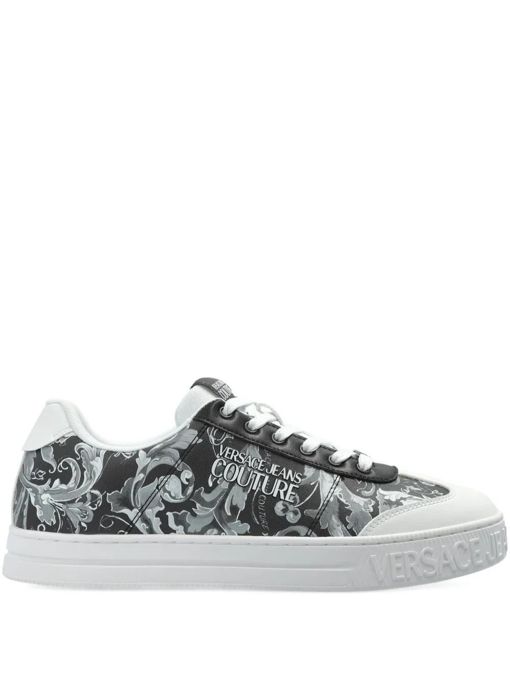 

Кроссовки с цветочным принтом Versace Jeans Couture, черный