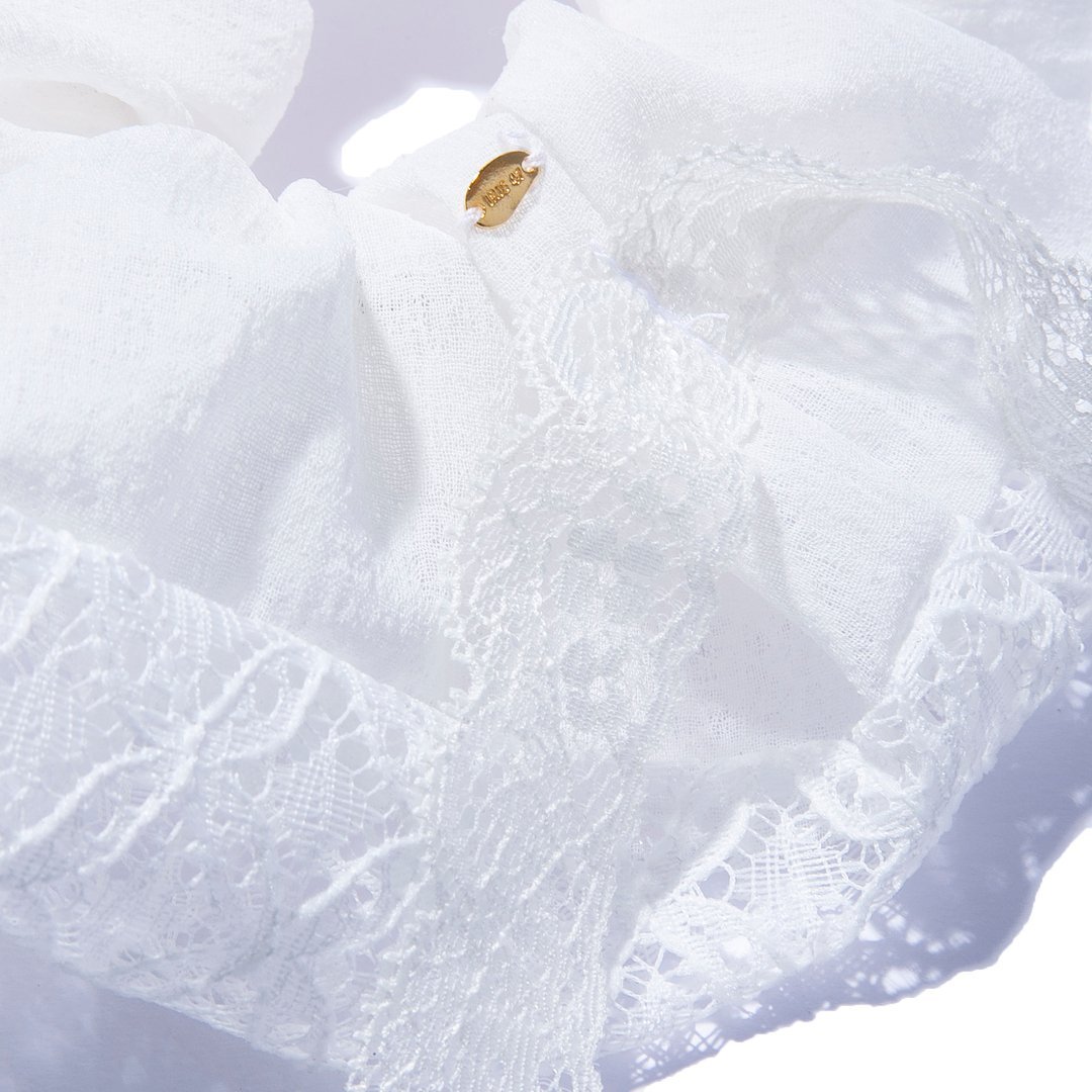 IRIS 47/kaleid shushu/Kaleid scrunchie Iris47, WHITE — фото 4