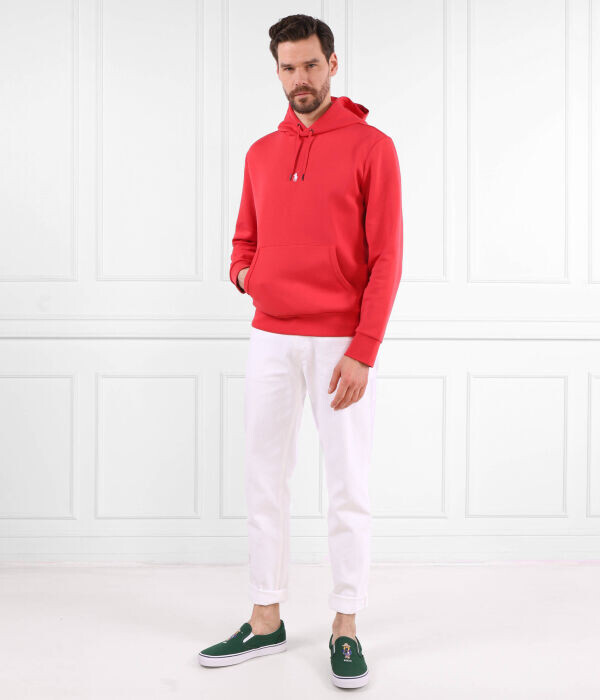 Толстовка мужская Polo Ralph Lauren с логотипом бренда, красный — фото 2
