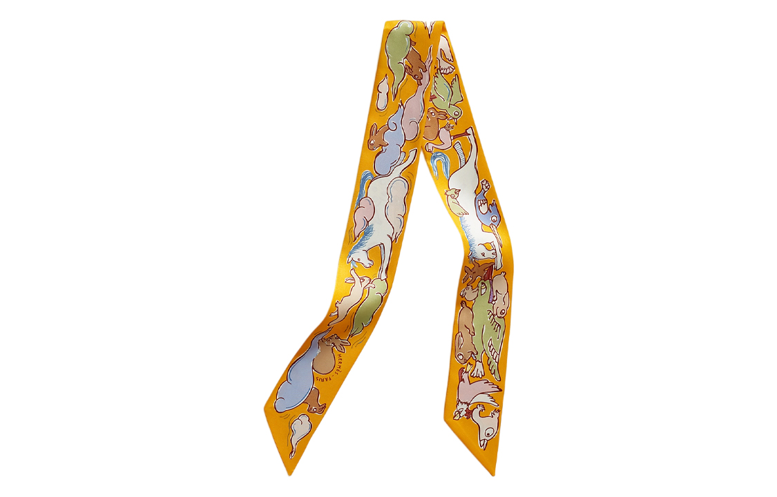 

HERMES Шёлковый шарф унисекс разноцветный, Multicolor