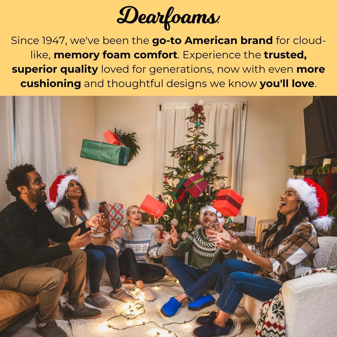 Мужские тапочки Dearfoams Indoor Outdoor Cullen Ripstop с наполнителем и стеганой спинкой для кемпинга, черный — фото 2