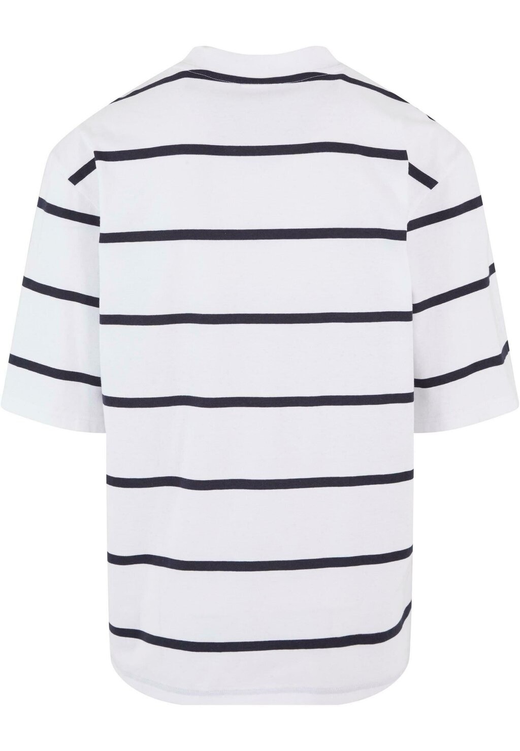 

Футболка с принтом Oversized Sleeve Modern Stripe Urban Classics, темно-белая