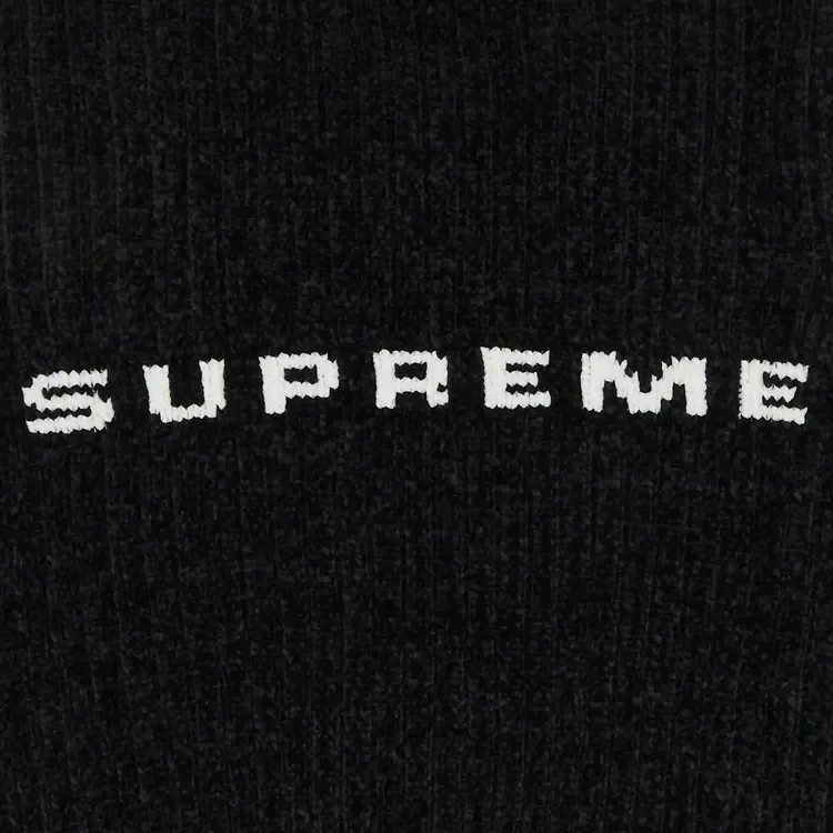Жилет Supreme из синели, черный — фото 3