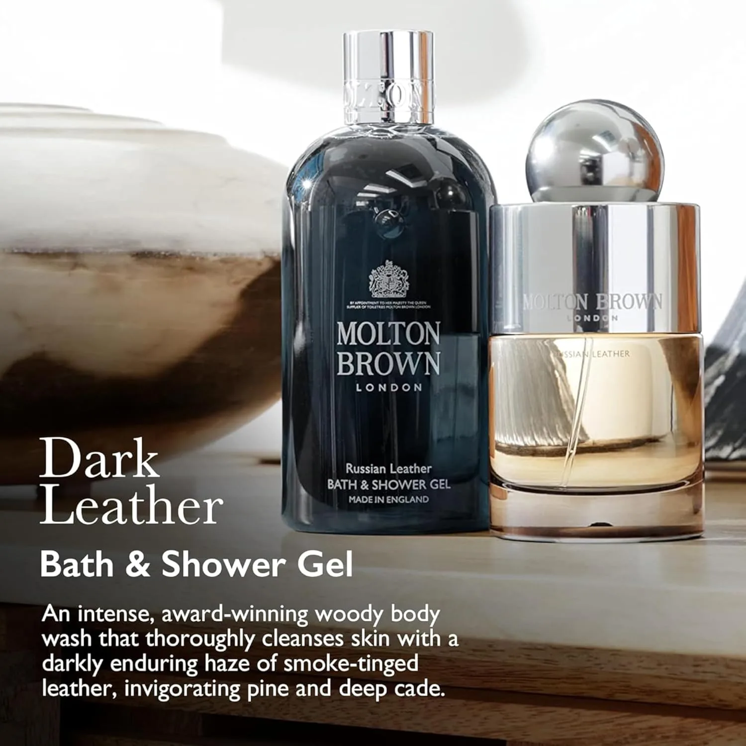 Гель для душа Molton Brown Dark Leather, 10 жидких унций., Multicolor — фото 2