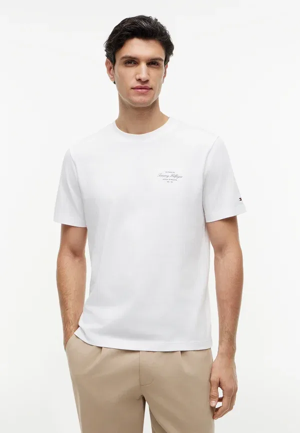 Футболка Tommy Hilfiger Heritage print, белый — фото 3