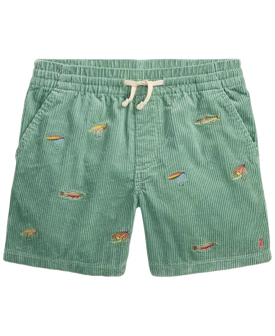Детские вельветовые шорты Polo Prepster с вышивкой, размер 8-20 Polo Ralph Lauren, мятный