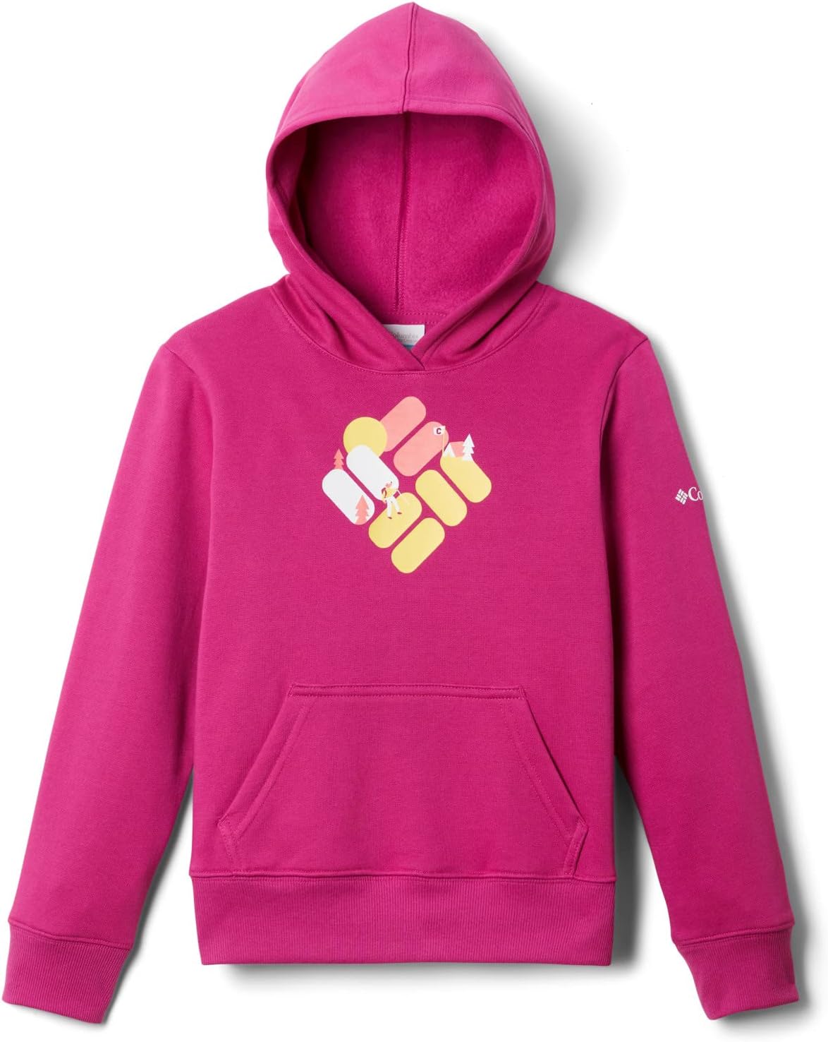 

Columbia Kids' Tabor Heights худи с принтом, Wild Fuchsia