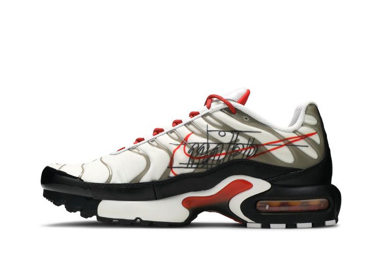 Кроссовки Nike Air Max Plus GS 'Script Swoosh', белый — фото 4