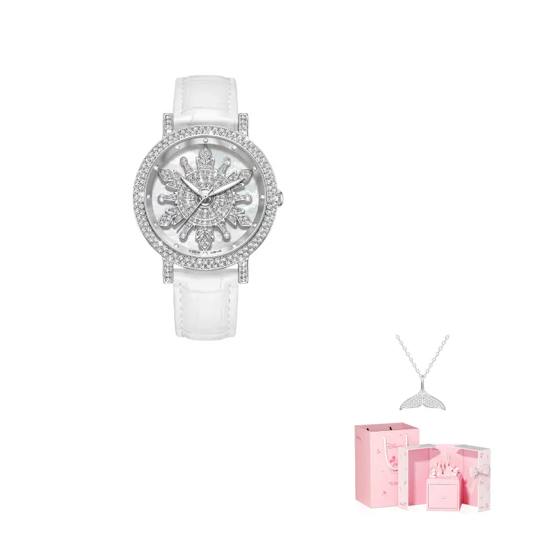 

Disney Часы Frozen Series Quartz Movement Leather Strap Watch Women's Watch Pink Watch Dial