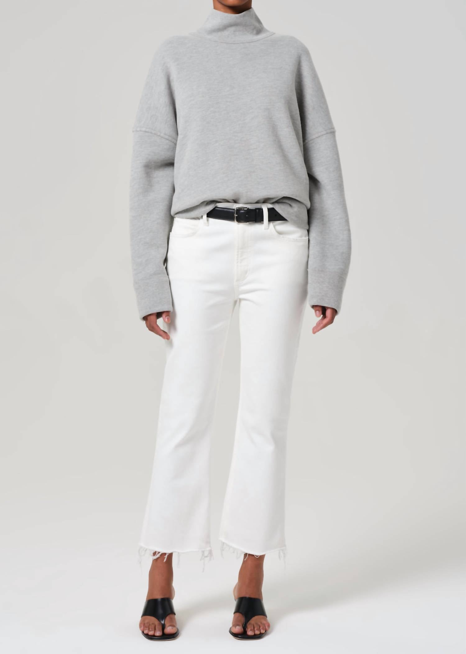 

Изола укороченные джинсы-клеш в белом цвете Citizens of Humanity