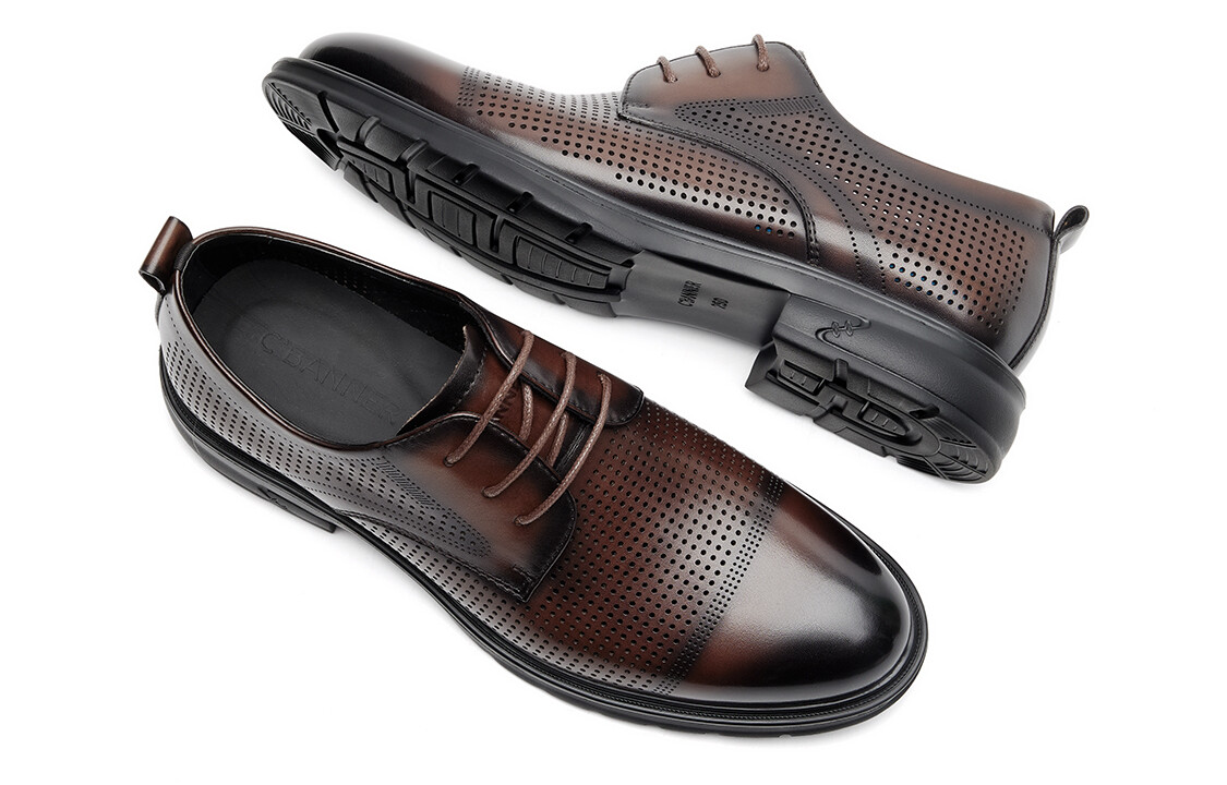 Туфли CВ°BANNER Dress Shoes Men Low-Top Brown — фото 4
