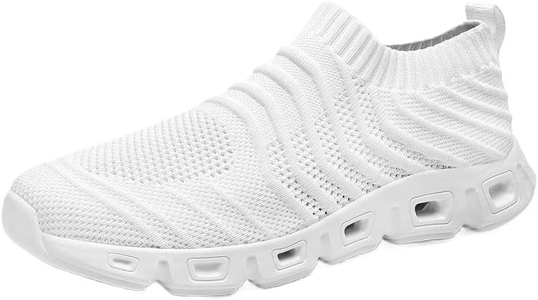 

Мужские кроссовки большого размера, повседневные, легкие, дышащие, спортивные для бега Spkfhd, белый