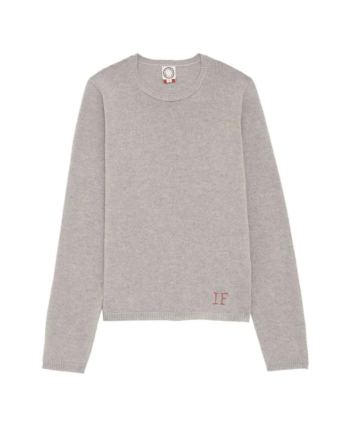 

Элегантный вязаный свитер Ines De La Fressange Paris, серый