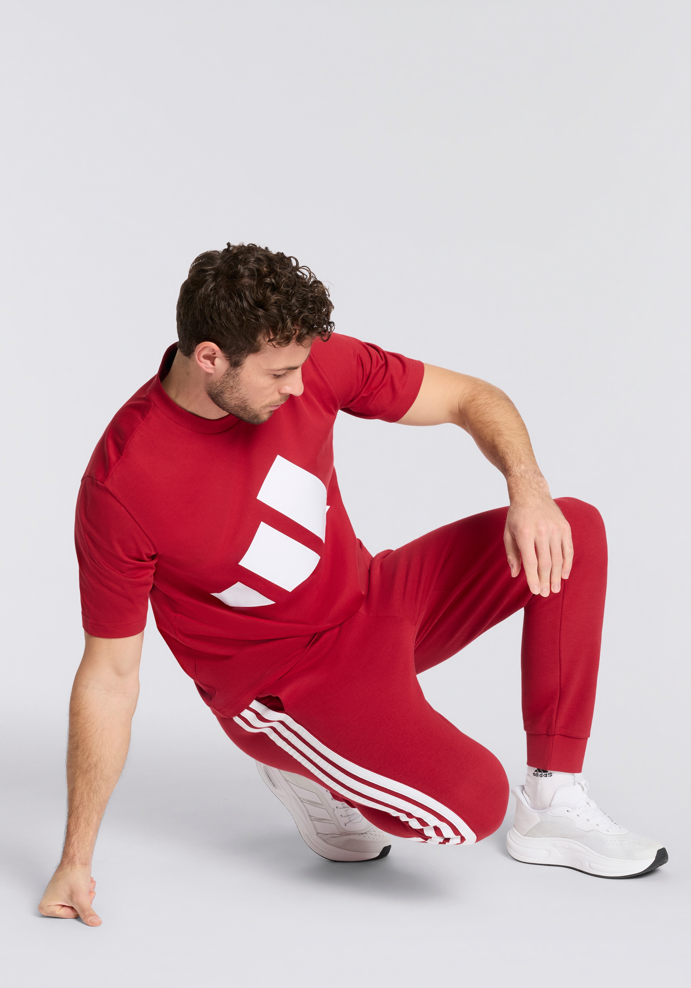Adidas Sportswear Футболка 'Essential' для занятий спортом в красном цвете — фото 4