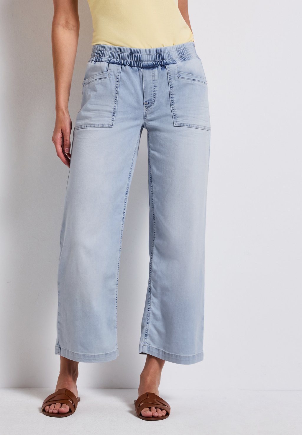 

Джинсы прямого кроя CULOTTE Street One, светло-голубой