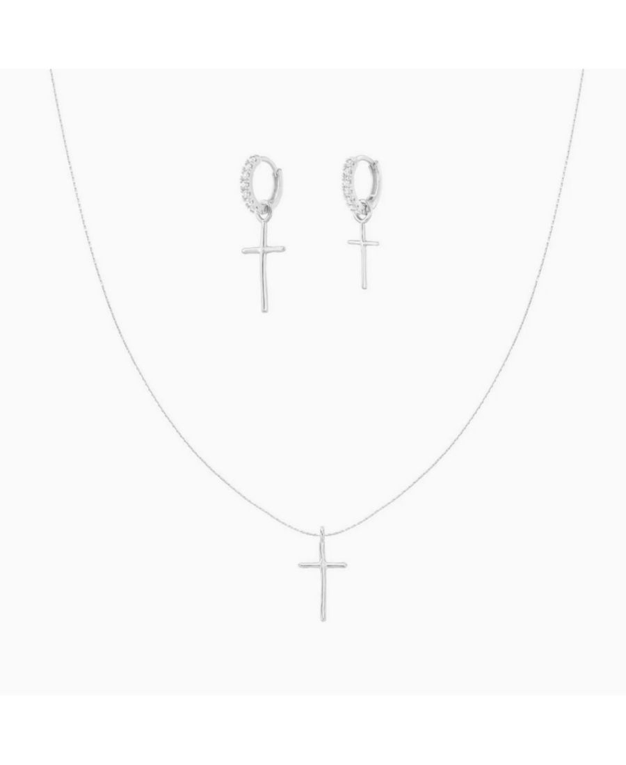 

Набор из серебряного колье с позолотой 18 карат и креста Ариэль (колье и серьги с крестами разных цветов) - руководство по выбору подарков на праздники Bearfruit Jewelry, Yellow Gold