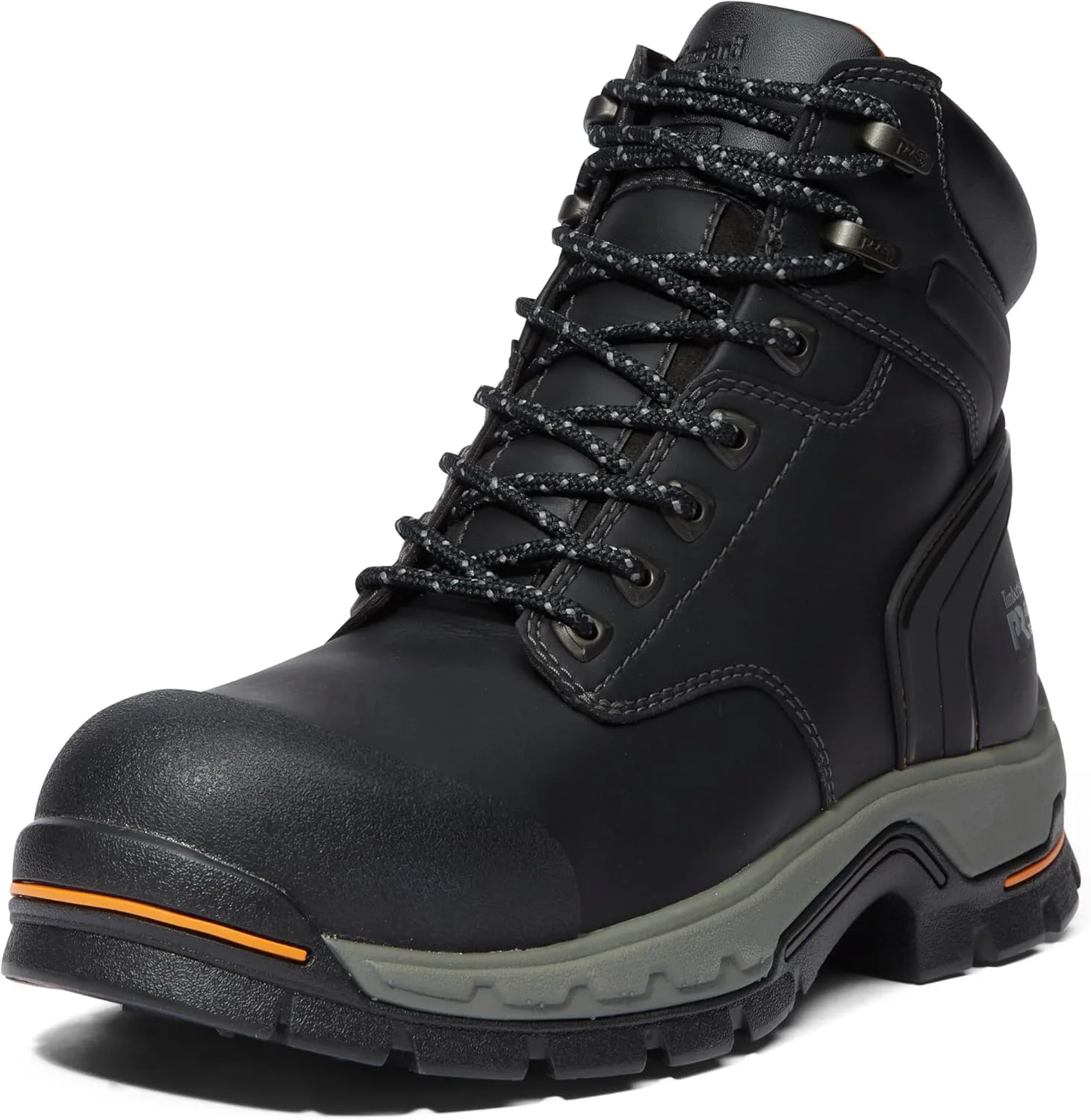 

Мужские промышленные ботинки Timberland PRO Stockdale с 6-дюймовым голенищем, алюминиевым защитным носком и подошвой Gripmax, устойчивой к скольжению, черный