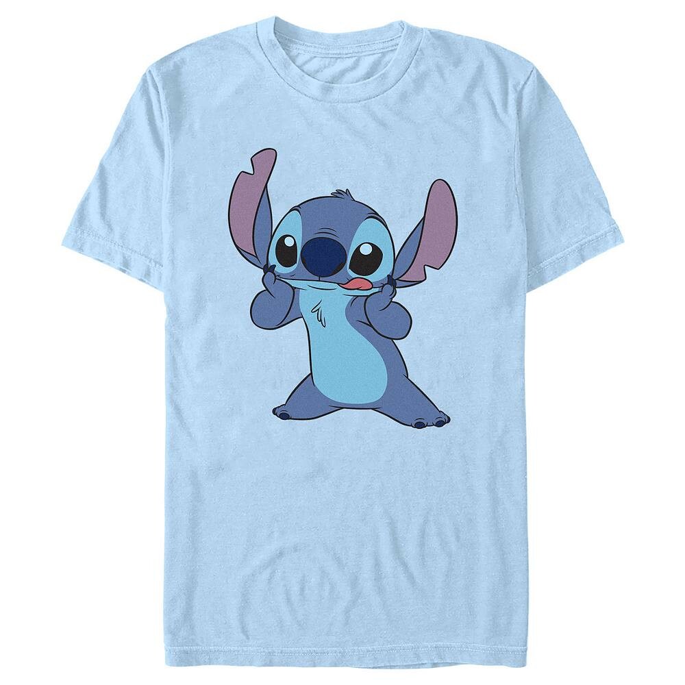 

Мужская футболка с рисунком Cute Stitch Disney's Lilo & Stitch, цвет Light Blue