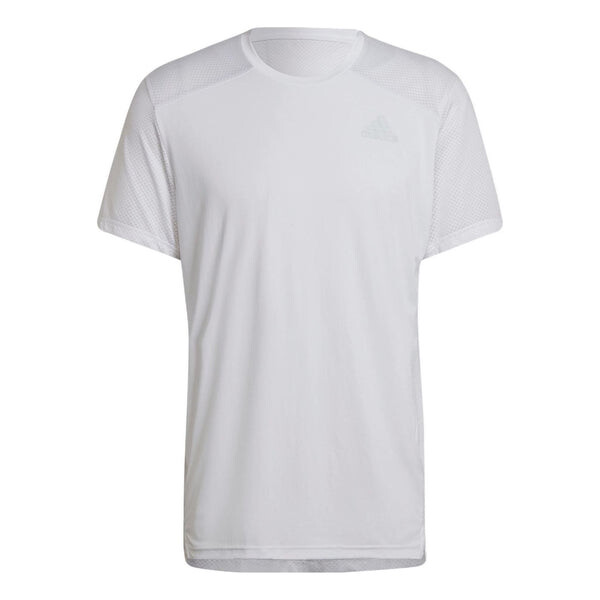 

Футболка adidas Solid Color Logo Micro Mark Sports Training Breathable Round Neck Short Sleeve White, мультиколор