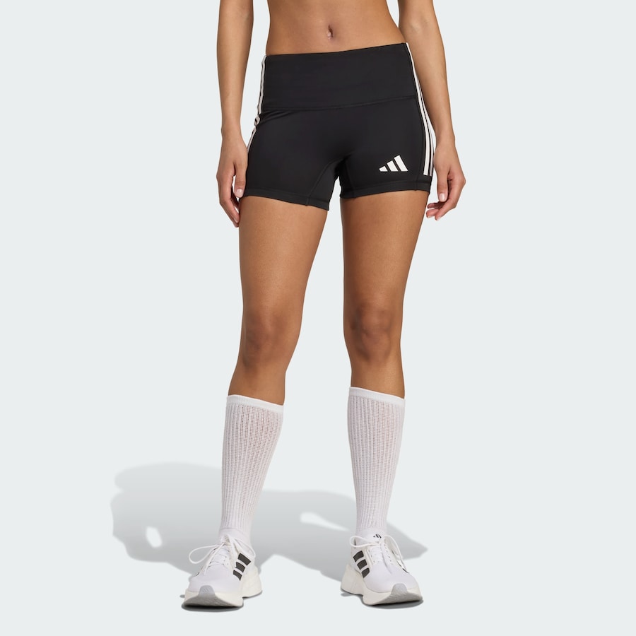 Узкие спортивные брюки ADIDAS PERFORMANCE 3-Stripes Volleyball, черный — фото 2