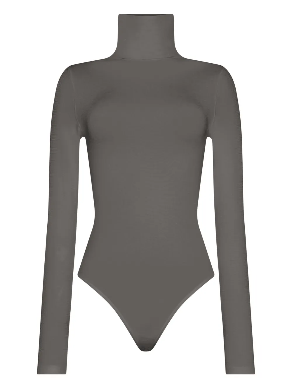 

Боди с длинными рукавами и высоким воротником Wolford, серый