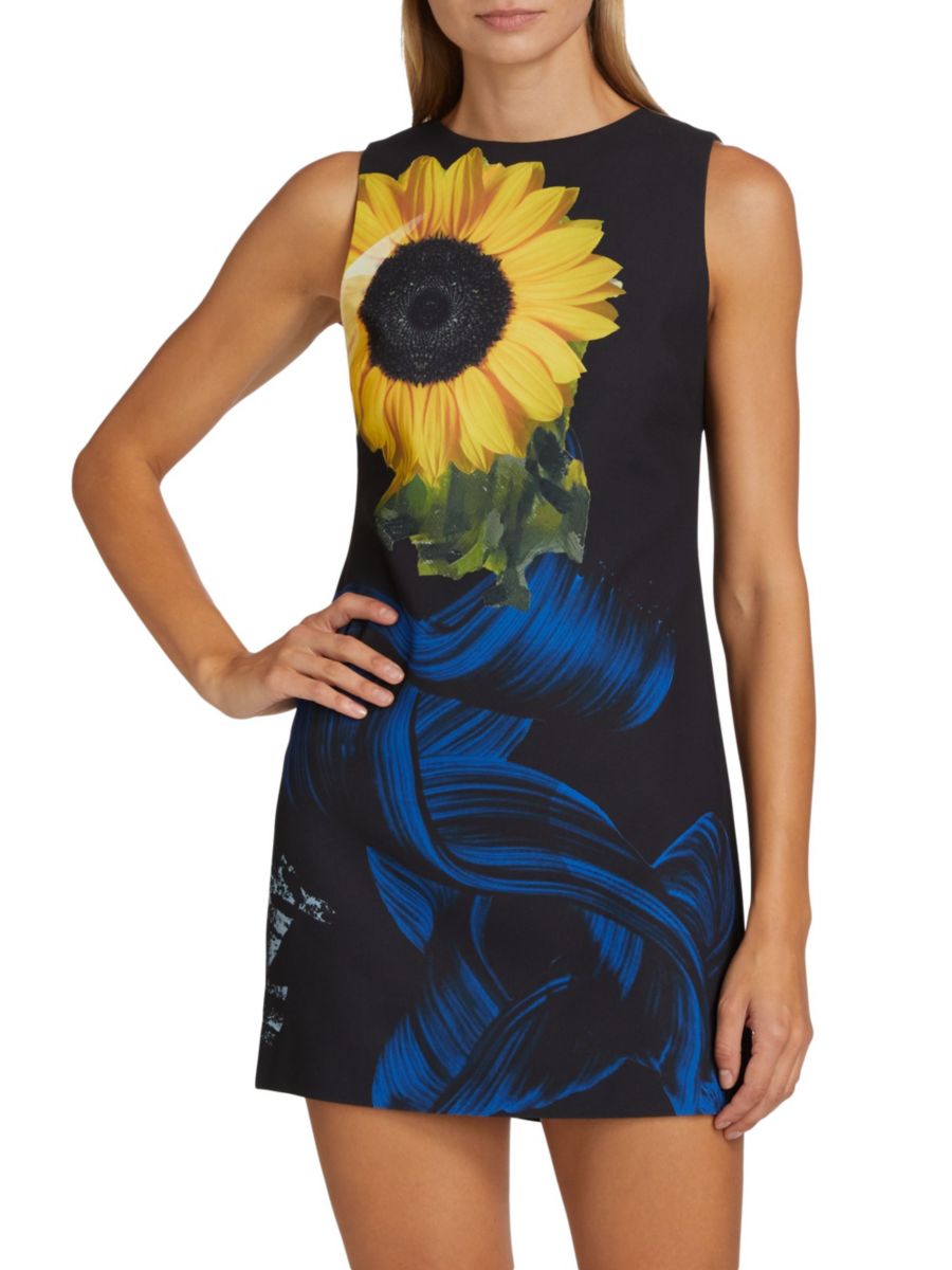 

Платье-трапеция Clyde Alice + Olivia, цвет Black Floral