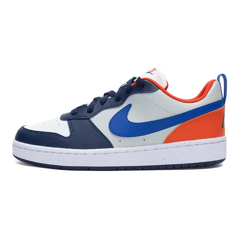 Nike Кроссовки для скейтбординга Court Borough дышащие низкие детские бело-синие унисекс