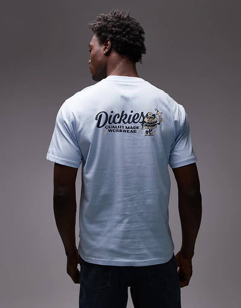 

Футболка Dickies Coalton с принтом бургера на спине, светло-голубого цвета — эксклюзивно для Asos