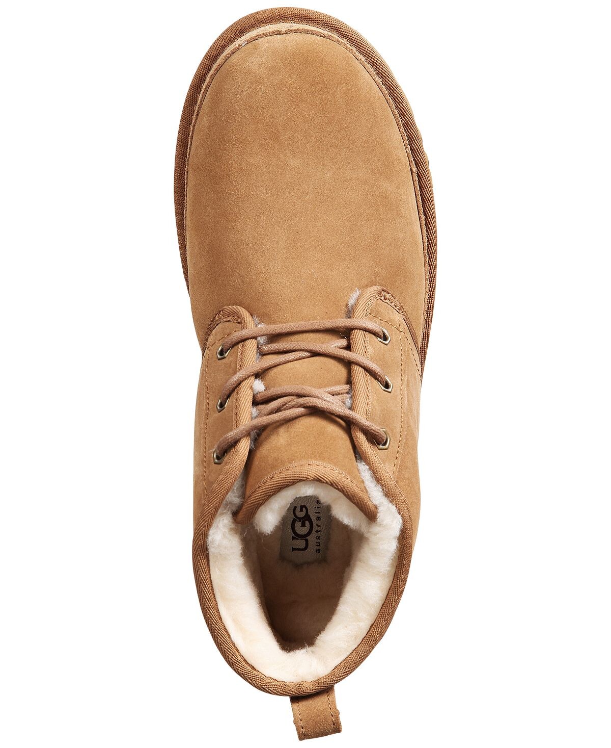 Ботинки мужские UGG низкие на шнуровке, коричневый — фото 4